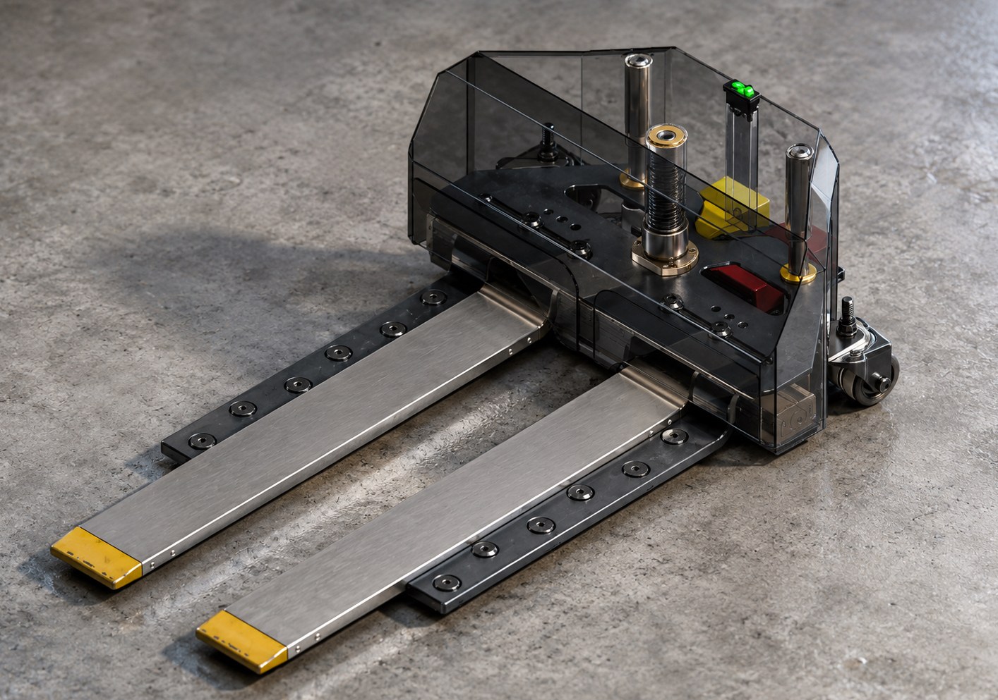 Grippen T150 prototype design, full view on a concrete floor.